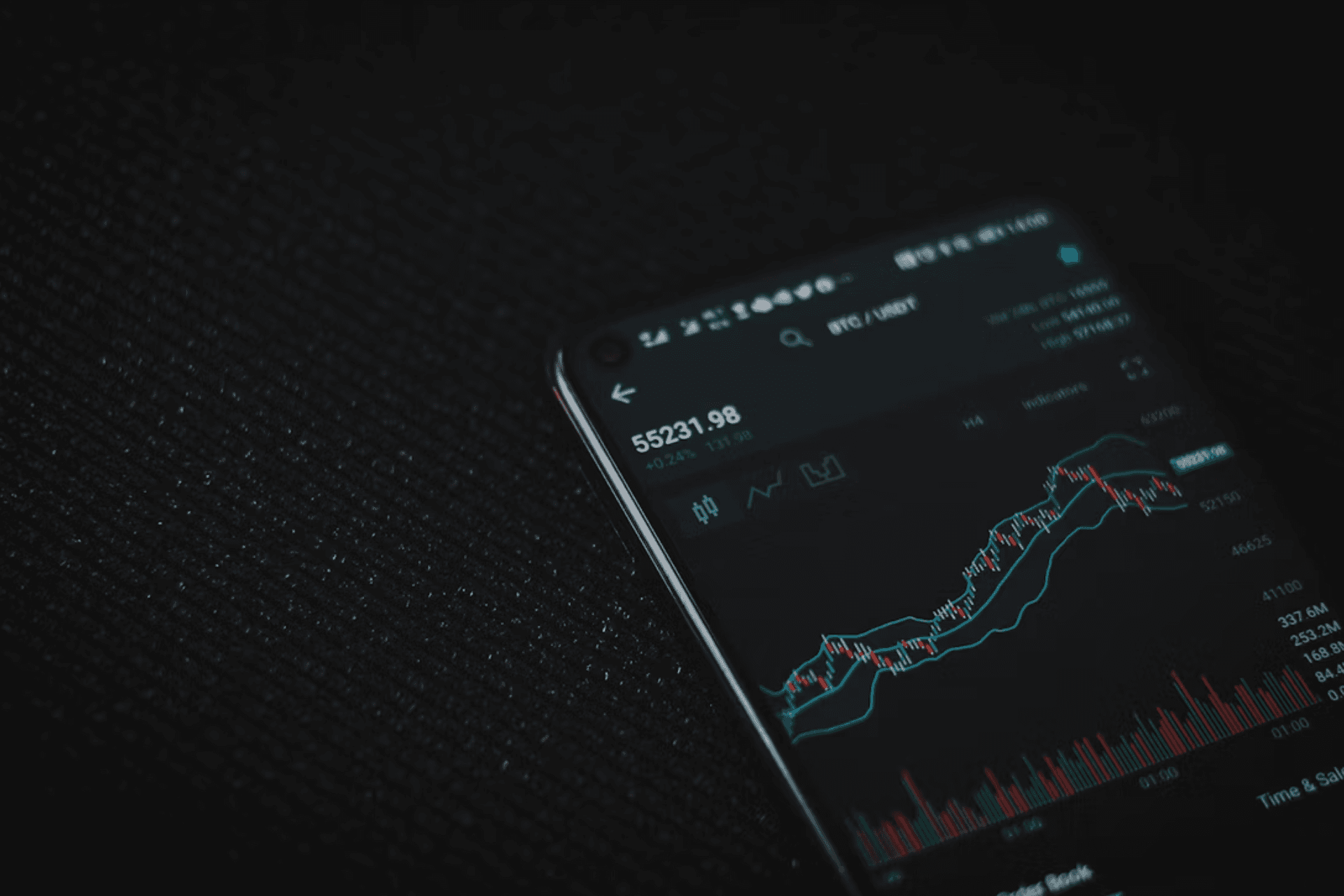 Trading on a phone